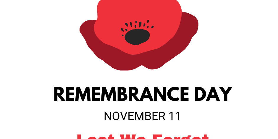 Minimalist Remembrance Day Facebook Post
