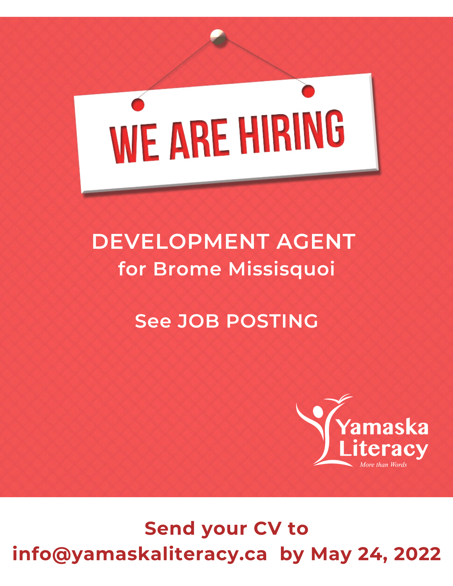 Red We are hiring Instagram Story